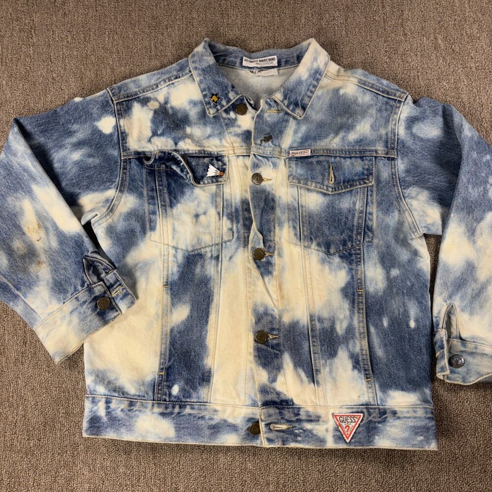 Vintage GUESS Ladies Denim Jacket Size 14 USA Georges Marciano Blue